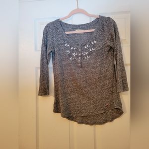 Gray Hollister Top
